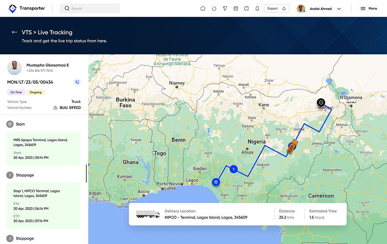 Trip Driver Map View